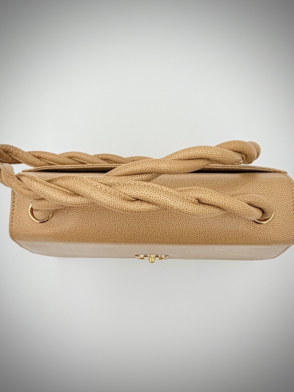 Chanel Vintage Matelassé Caviar Crossbody — Beige - Picture 16 of 16